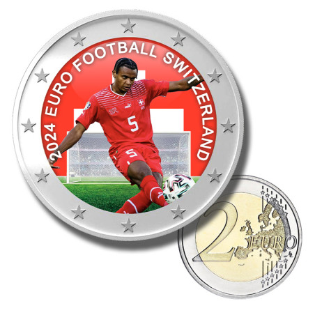 2 Euro Coloured Coin EURO 2024 Switzerland